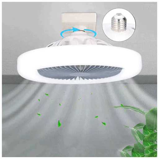 Lumix ShopResolve™  Lampada Led + Ventilador com Controle Remoto| QUEIMA ESTOQUE 🔥