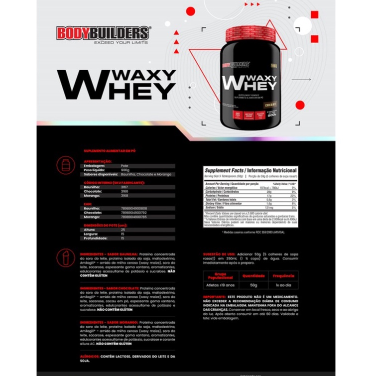 Kit 2x Waxy Whey 900g
