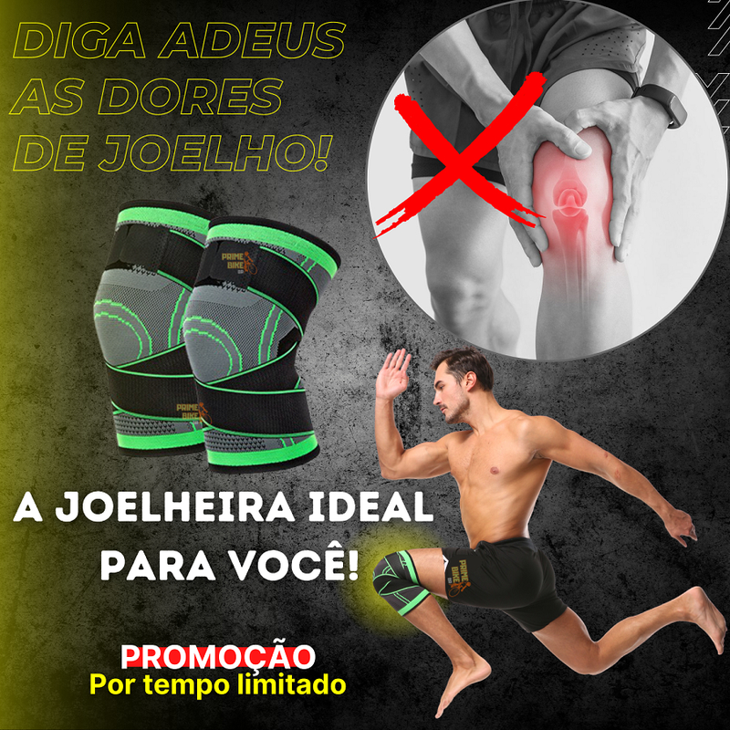Joelheira Fitness Ajustável Esportiva Compressão Leve Corrida Bike Musculação Academia