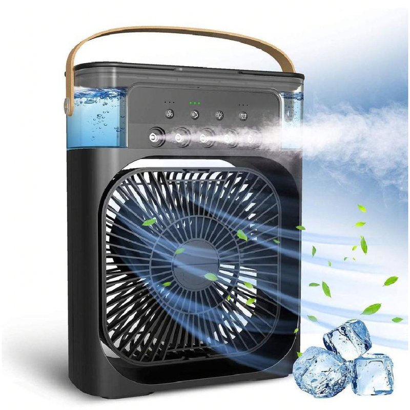 Mini Climatizador Portátil Fanmax + Reservatório de Gelo e Agua
