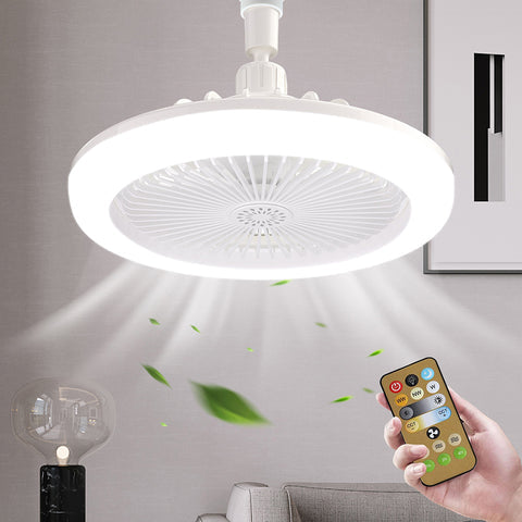Lumix ShopResolve™  Lampada Led + Ventilador com Controle Remoto| QUEIMA ESTOQUE 🔥